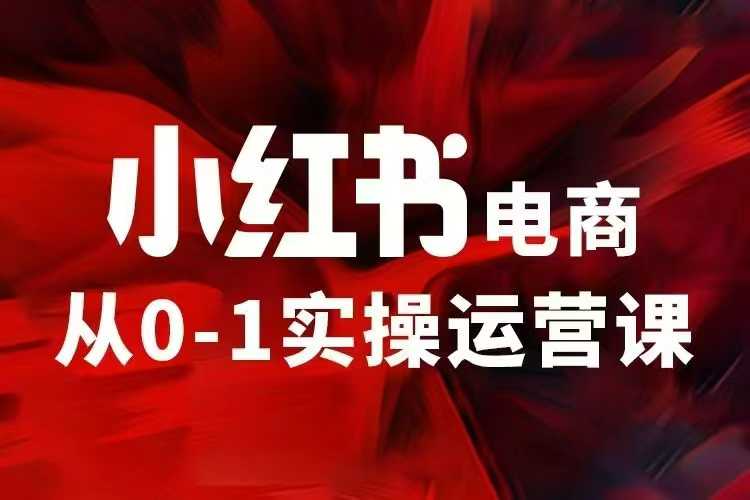 小红书电商运营，97节小红书vip内部课，带你实现小红书赚钱网创项目-副业赚钱-互联网创业-资源整合冒泡网