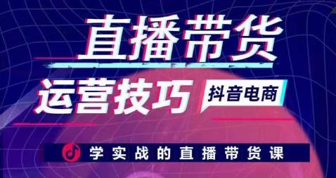 直播带货运营技巧，学实战的直播带货课网创项目-副业赚钱-互联网创业-资源整合冒泡网