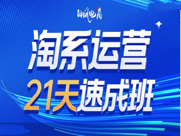 淘系运营21天速成班35期，年前最后一波和2025方向网创项目-副业赚钱-互联网创业-资源整合冒泡网