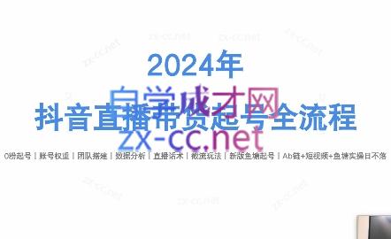 六六老师·2024年抖音直播带货起号全攻略网创项目-副业赚钱-互联网创业-资源整合冒泡网