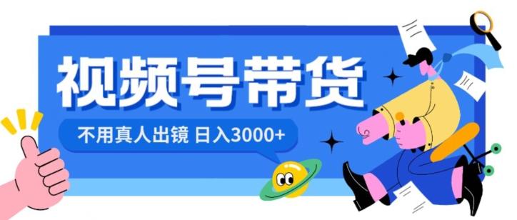 视频号带货，日入3000+，不用真人出镜网创项目-副业赚钱-互联网创业-资源整合冒泡网